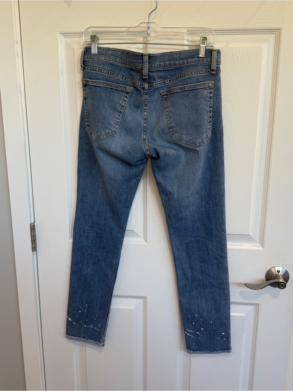 Rag & Bone Dre Paint Splatter Capri Jeans - Picture 4 of 7
